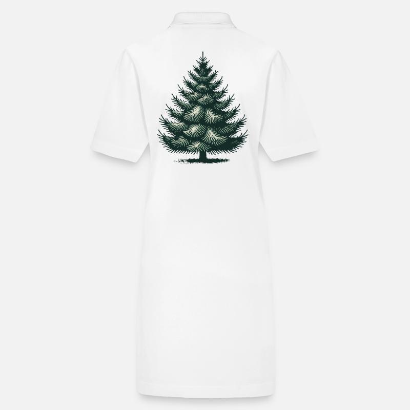 Illustration de sapin de Noël Robe polo bio PAIGER Stanley/Stella Femme