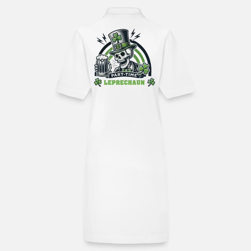 Teilzeit Leprechaun Sankt Patricks Tag Spaß Stanley/Stella Frauen Bio-Polokleid PAIGER