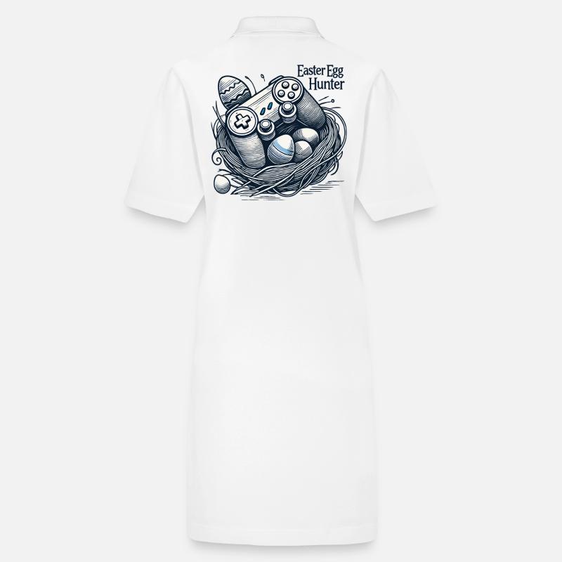 Easter Egg Hunter Gaming Controller Design Stanley/Stella PAIGER Organic Women’s Polo Dress