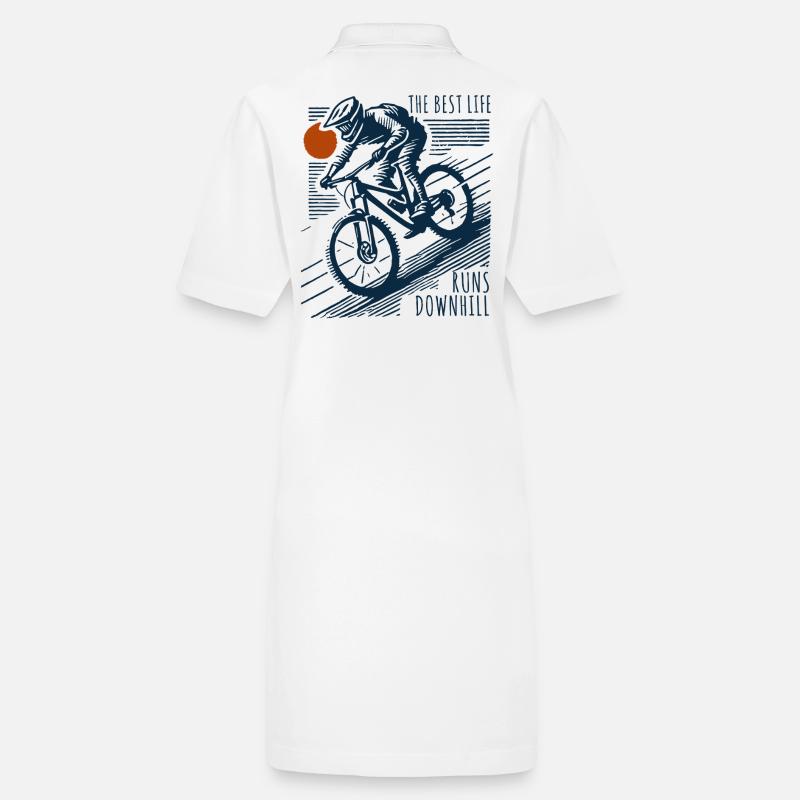 Aventure à vélo Rétro Descente Robe polo bio PAIGER Stanley/Stella Femme