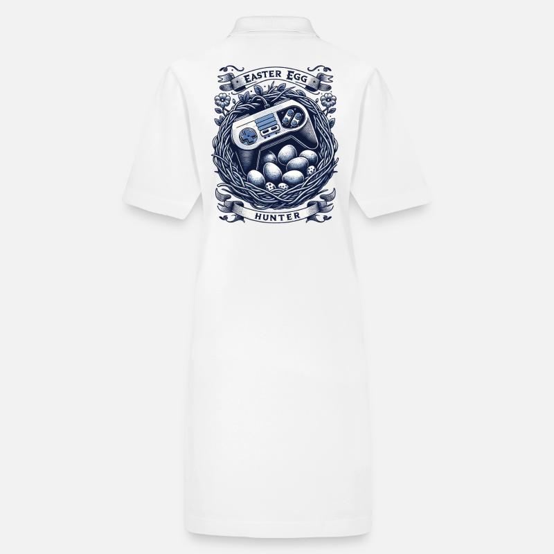 Easter Egg Hunter Gaming Retro Controller Stanley/Stella PAIGER Organic Women’s Polo Dress
