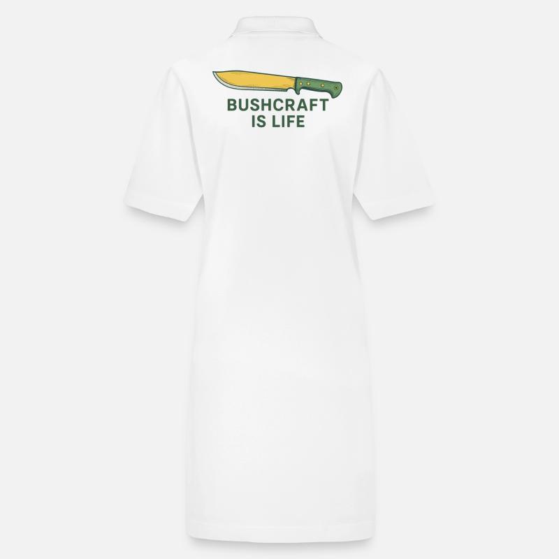 Bushcraft Is Life Prepper Survival Stanley/Stella PAIGER Organic Women’s Polo Dress