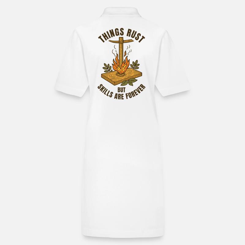 Things Rust Skills Forever Prepper Survival Stanley/Stella PAIGER Organic Women’s Polo Dress