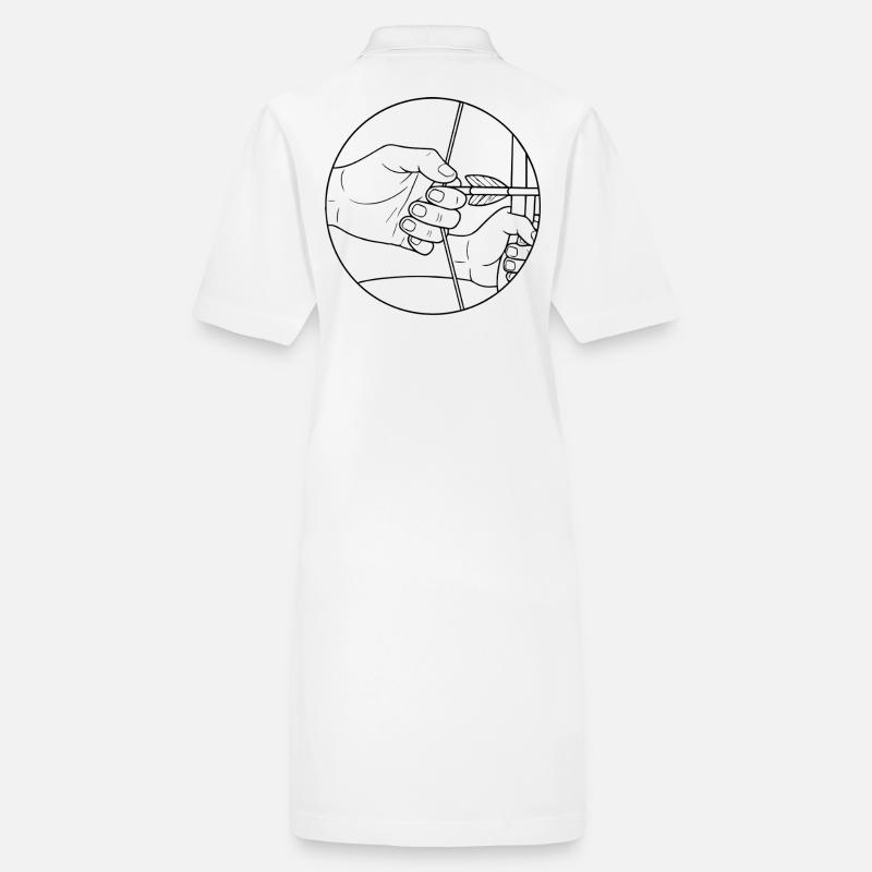 Archery Bow Target Stanley/Stella PAIGER Organic Women’s Polo Dress