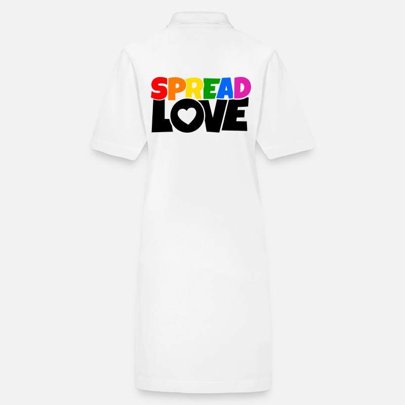 T-shirt avec Spread Love aux couleurs de l’arc-en-ciel Robe polo bio PAIGER Stanley/Stella Femme