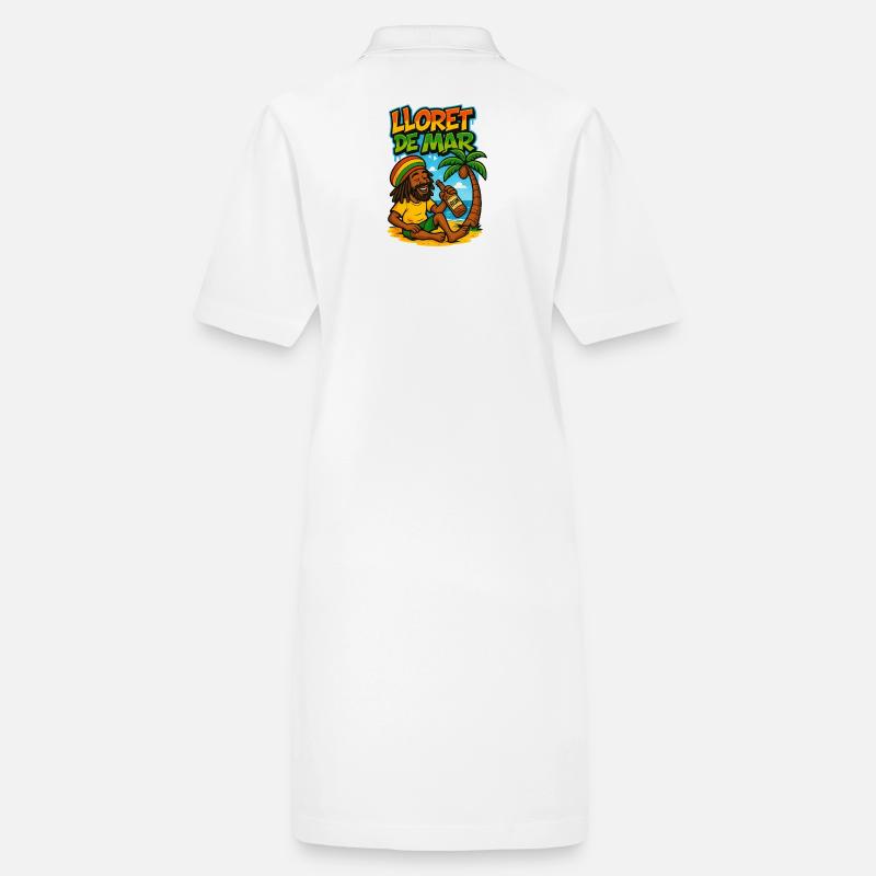 Lloret de Mar Rastas on the beach  Robe polo bio PAIGER Stanley/Stella Femme
