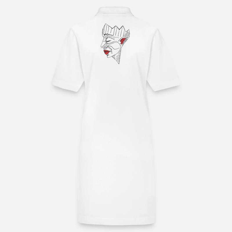 Red lips, silent rage Stanley/Stella PAIGER Organic Women’s Polo Dress