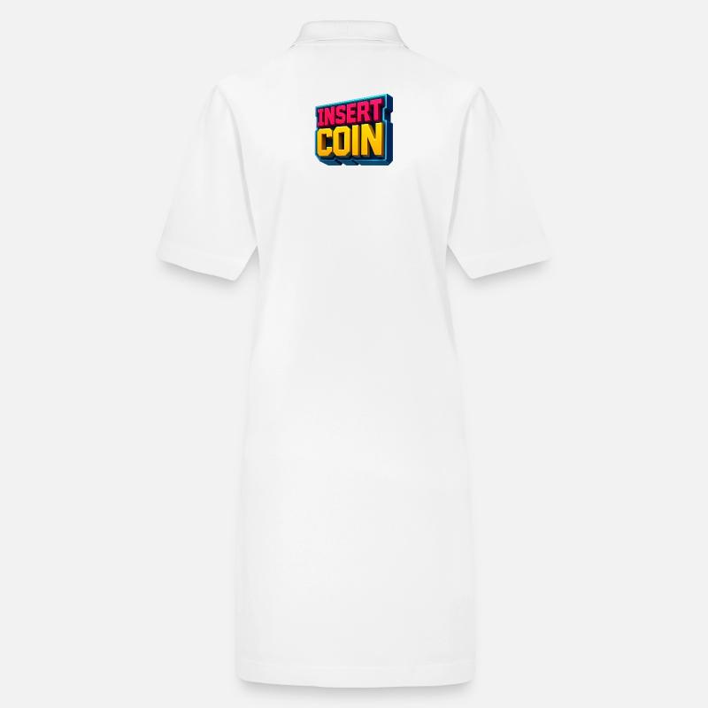 Neon Retro Gaming Design Stanley/Stella Frauen Bio-Polokleid PAIGER