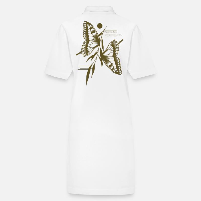 Schwalbenschwanz Schmetterling -Variant Stanley/Stella Frauen Bio-Polokleid PAIGER
