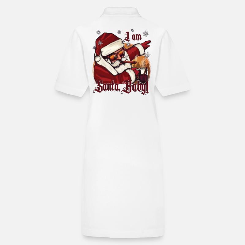 Noël Dabbing Père Noël avec punch Robe polo bio PAIGER Stanley/Stella Femme