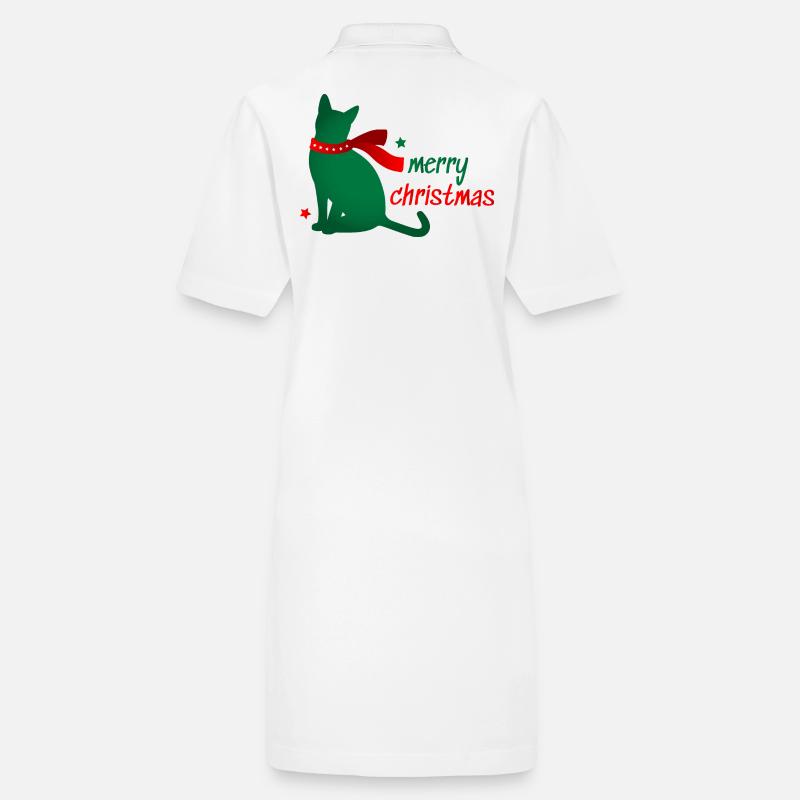 Chat Star Animal Écharpe de Noël 3D Cadeau Robe polo bio PAIGER Stanley/Stella Femme
