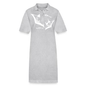 Manta Schwarm - Stanley/Stella Frauen Bio-Polokleid PAIGER - Grau meliert - Vorne