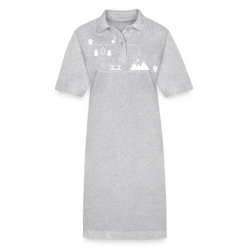 Wohnmobil - Stanley/Stella Frauen Bio-Polokleid PAIGER - Grau meliert - Vorne
