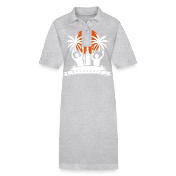 Fête de l’île Célébrer la bière - Robe polo bio PAIGER Stanley/Stella Femme - gris chiné - Devant