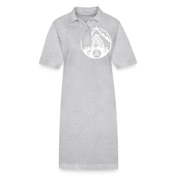Idre Fjäll Skigebiet in Schweden - Stanley/Stella Frauen Bio-Polokleid PAIGER - Grau meliert - Vorne