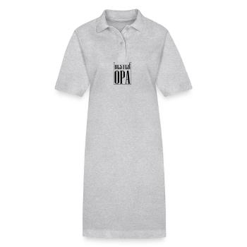 Bester Opa Spruch - Stanley/Stella Frauen Bio-Polokleid PAIGER - Grau meliert - Vorne