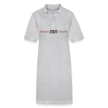 Staff Mitglied - Stanley/Stella Frauen Bio-Polokleid PAIGER - Grau meliert - Vorne