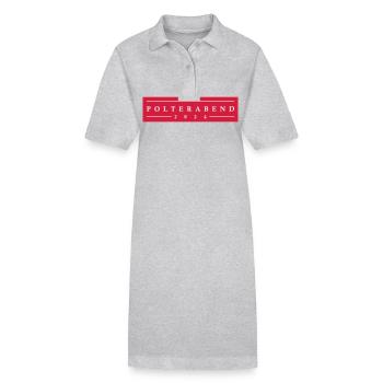 Polterabend 2024 - Stanley/Stella Frauen Bio-Polokleid PAIGER - Grau meliert - Vorne