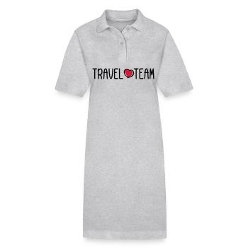 Travel Team - Stanley/Stella Frauen Bio-Polokleid PAIGER - Grau meliert - Vorne