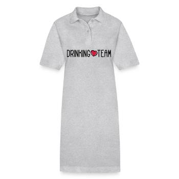 Équipe de consommation d’alcool - Robe polo bio PAIGER Stanley/Stella Femme - gris chiné - Devant