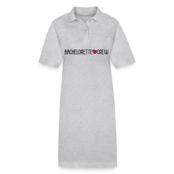 Bachelorette Crew - Stanley/Stella PAIGER Organic Women’s Polo Dress - heather grey - Front