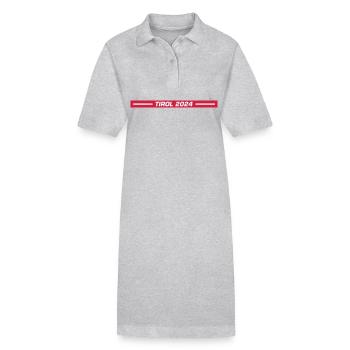 Tyrol 2024 - Robe polo bio PAIGER Stanley/Stella Femme - gris chiné - Devant
