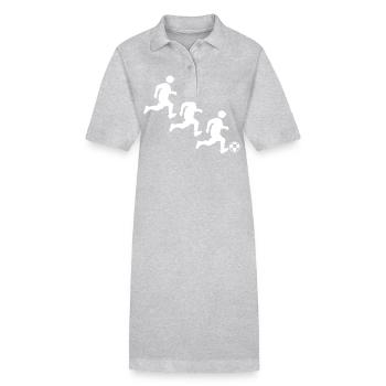 Soccer Soccer Germany - Stanley/Stella PAIGER Organic Women’s Polo Dress - heather grey - Front