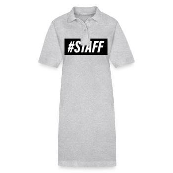 Membre du personnel - Robe polo bio PAIGER Stanley/Stella Femme - gris chiné - Devant