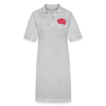 Weil der Stadt - Stanley/Stella Frauen Bio-Polokleid PAIGER - Grau meliert - Vorne