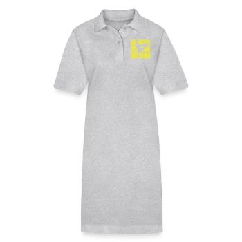 BREAKDANCE 1C 1 - Robe polo bio PAIGER Stanley/Stella Femme - gris chiné - Devant