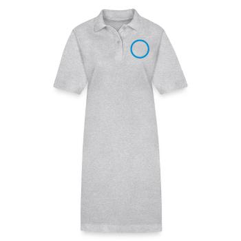 Kreis - Stanley/Stella Frauen Bio-Polokleid PAIGER - Grau meliert - Vorne