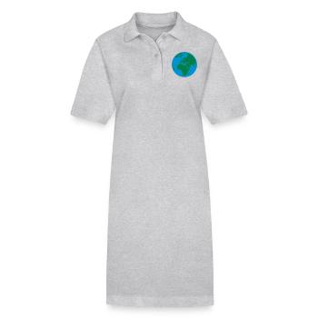 Welt - Stanley/Stella Frauen Bio-Polokleid PAIGER - Grau meliert - Vorne
