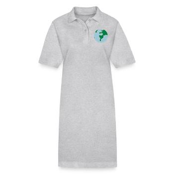 Globus - Welt - Stanley/Stella Frauen Bio-Polokleid PAIGER - Grau meliert - Vorne