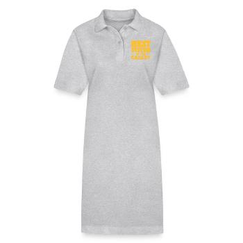 Best Sister In The Galaxy - Robe polo bio PAIGER Stanley/Stella Femme - gris chiné - Devant