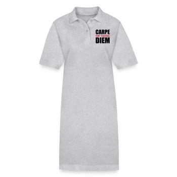 Carpe That Fucking Diem - Robe polo bio PAIGER Stanley/Stella Femme - gris chiné - Devant