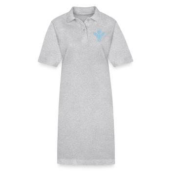 Little Angel - Robe polo bio PAIGER Stanley/Stella Femme - gris chiné - Devant