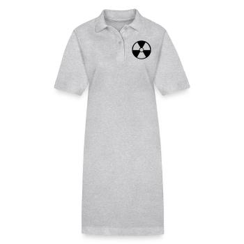Atom Zeichen - Stanley/Stella Frauen Bio-Polokleid PAIGER - Grau meliert - Vorne
