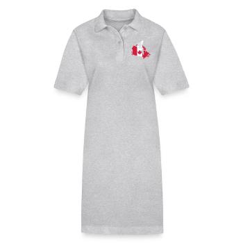 Kanada - Stanley/Stella Frauen Bio-Polokleid PAIGER - Grau meliert - Vorne