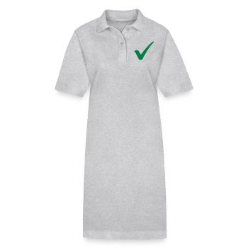 Haken - Stanley/Stella Frauen Bio-Polokleid PAIGER - Grau meliert - Vorne