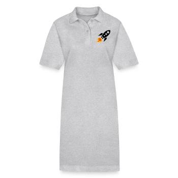 Rakete - Stanley/Stella Frauen Bio-Polokleid PAIGER - Grau meliert - Vorne