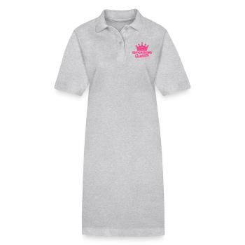Geocaching Queen - Robe polo bio PAIGER Stanley/Stella Femme - gris chiné - Devant