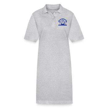 3 Weise Affen Nichts Hören Taub Hält Ohren Zu Affe - Stanley/Stella Frauen Bio-Polokleid PAIGER - Grau meliert - Vorne