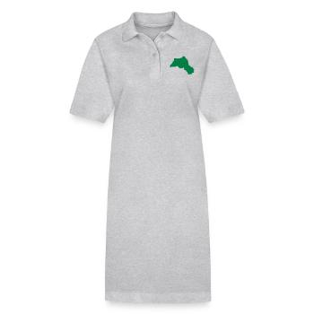 Kurdistan - Robe polo bio PAIGER Stanley/Stella Femme - gris chiné - Devant
