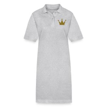 Krone - Stanley/Stella Frauen Bio-Polokleid PAIGER - Grau meliert - Vorne