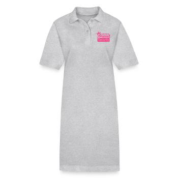 Braut - Stanley/Stella Frauen Bio-Polokleid PAIGER - Grau meliert - Vorne
