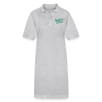 Édition limitée - Robe polo bio PAIGER Stanley/Stella Femme - gris chiné - Devant