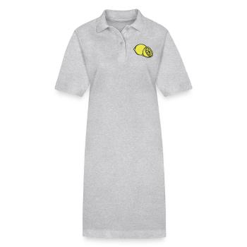 Citron - Robe polo bio PAIGER Stanley/Stella Femme - gris chiné - Devant