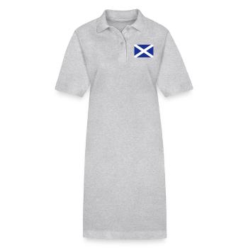 schottland - Stanley/Stella Frauen Bio-Polokleid PAIGER - Grau meliert - Vorne