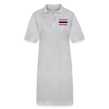 thailand - Robe polo bio PAIGER Stanley/Stella Femme - gris chiné - Devant