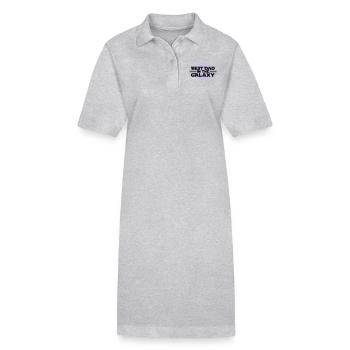 Best dad in he galaxy - Stanley/Stella Frauen Bio-Polokleid PAIGER - Grau meliert - Vorne
